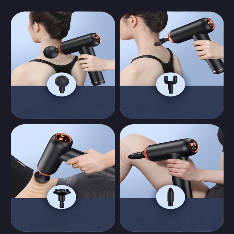 Mini Deep-Tissue Massage Gun – Quiet & Powerful Relief